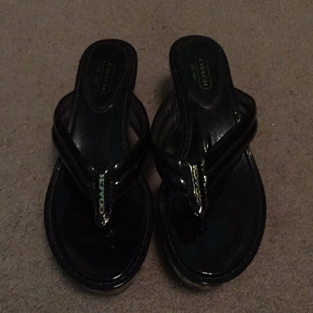 Coach wedge sandals